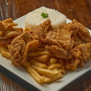 Chicharrón de pollo 2 side