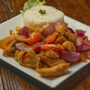 Saltado de pescado