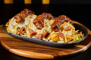 BBQ RIBS WITH SALCHIRANCHERA SAUSAGE