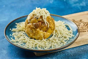 RIPE PLANTAIN BALL-PORK CRACKLINGS