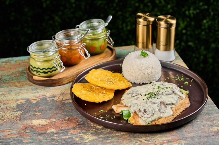 TILAPIA FILLET WITH MUSHROOM SAUCE