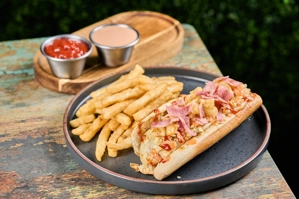 COLOMBIAN HAWAIIAN HOT DOG