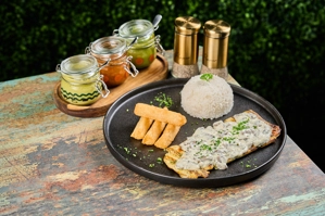 GRILLED CHICKEN BREAST IN MUSHROOM SAUCE