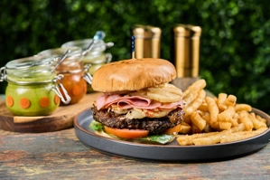 COLOMBIAN HAWAIIAN CHEESEBURGER