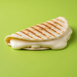 Mini quesadilla with melted mozzarella cheese on a grilled flour tortilla in Dallas.
