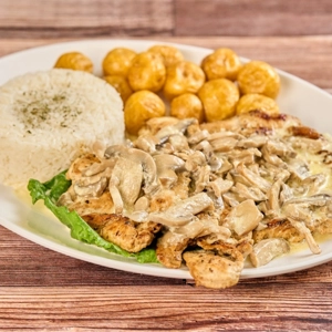 Pechuga en salsa de Champiñones