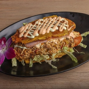 Patacones Shredded Pork