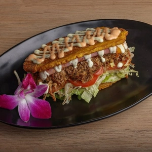Patacones Shredded Beef