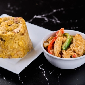 Mofongo con Bacalao