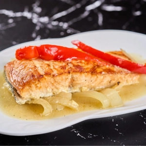 Salmon con camarorenes