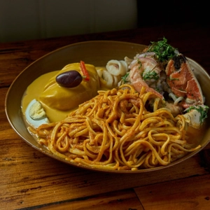 Ceviche + Peruvian Noodles + Huancaina