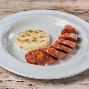 Chorizo Con Arepa