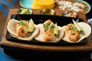 SHRIMP TACOS