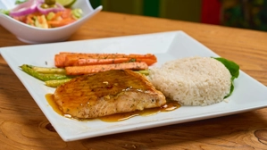 Salmon w/ Passion Fruit Sauce