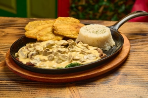 Grilled Steak w/ Mushrooms Sauce