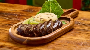 Blood Sausage w/ Corn Cake
