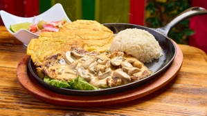 Grilled Chicken Breast w/ Mushroom Sauce