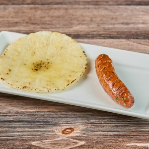 Chorizo con Arepita