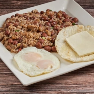 Calentado Huevo Arepa