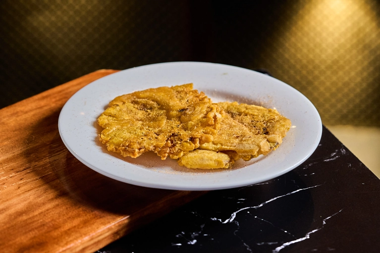 Fried green plantains