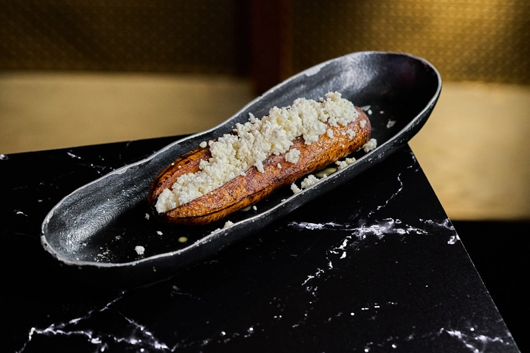 Sweet plantain with cheese