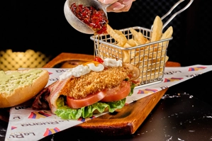 Hamburguesa pollo crispy