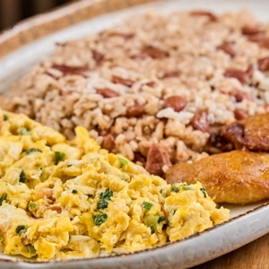 Mixed Rice & beans w/eggs at your choice