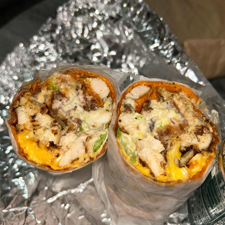Grilled Chicken Bacon Caesar Wrap