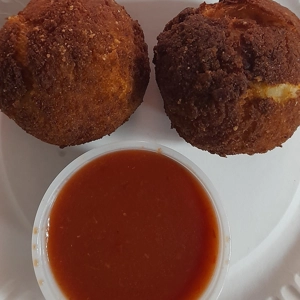 2 Stuffed Potato Balls with Beef & Pork