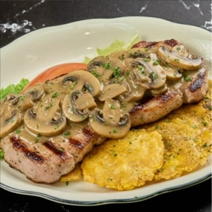 Lomo Con Champiñones