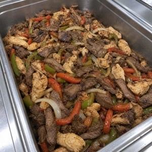Mixto with grilled beef, chicken, red and green bell peppers in Carrollton.