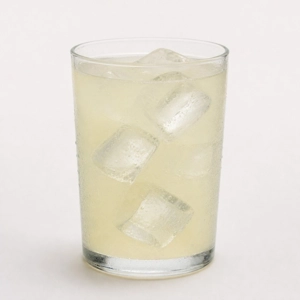 Limonada with ice cubes in a glass at a Latin restaurant in Carrollton.