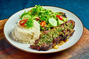 Steak lunch