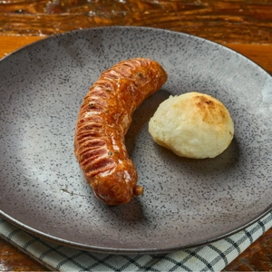 Chorizo con Arepa