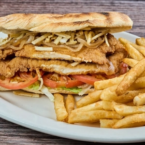 Breaded Chicken Sandwich  (Pollo Empanizado Sandwich)