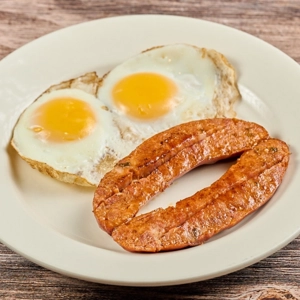 #3 Eggs with Spanish Sausage (2 Huevos con Chorizo)