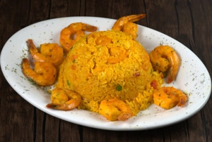 Arroz con camarones
