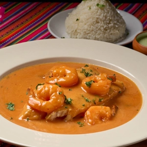 Filete de Pescado salsa de camarones