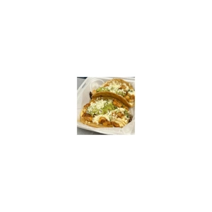 Tacos Locos with cheese, guacamole, and grilled chicken in Roanoke.