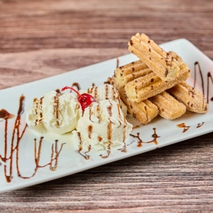 Churros con Helado