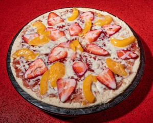 Glaze Strawberry Fruit Pie Pizza