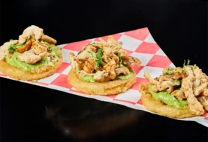 Mini Arepas with Guacamole