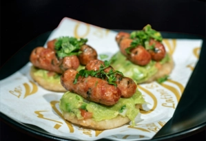 Mini Arepas with Guacamole