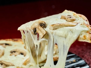 CHICKEN WITH MUSHROOMS PIZZA