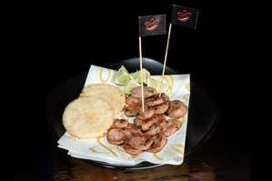 Chorizo, Arepita & Lemon