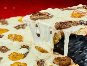 Skirt Steak & Sweet Plantain Pizza