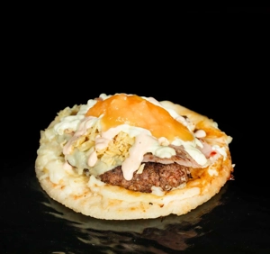 Arepa Burger Skirt Steak