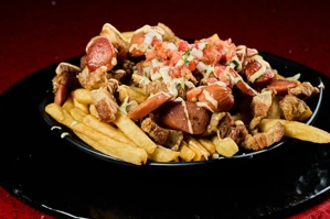 Salchipapas Chicharron