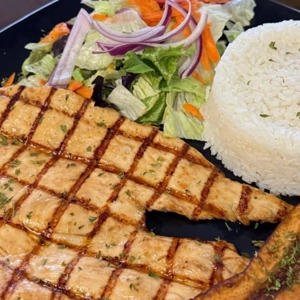 Esp 1/2 pech asada arroz