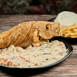 Pargo Rojo con Mariscos